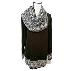 Pina Rossi Rayon Long Sleeve 2 Piece Shawl Sweater Set Size XL